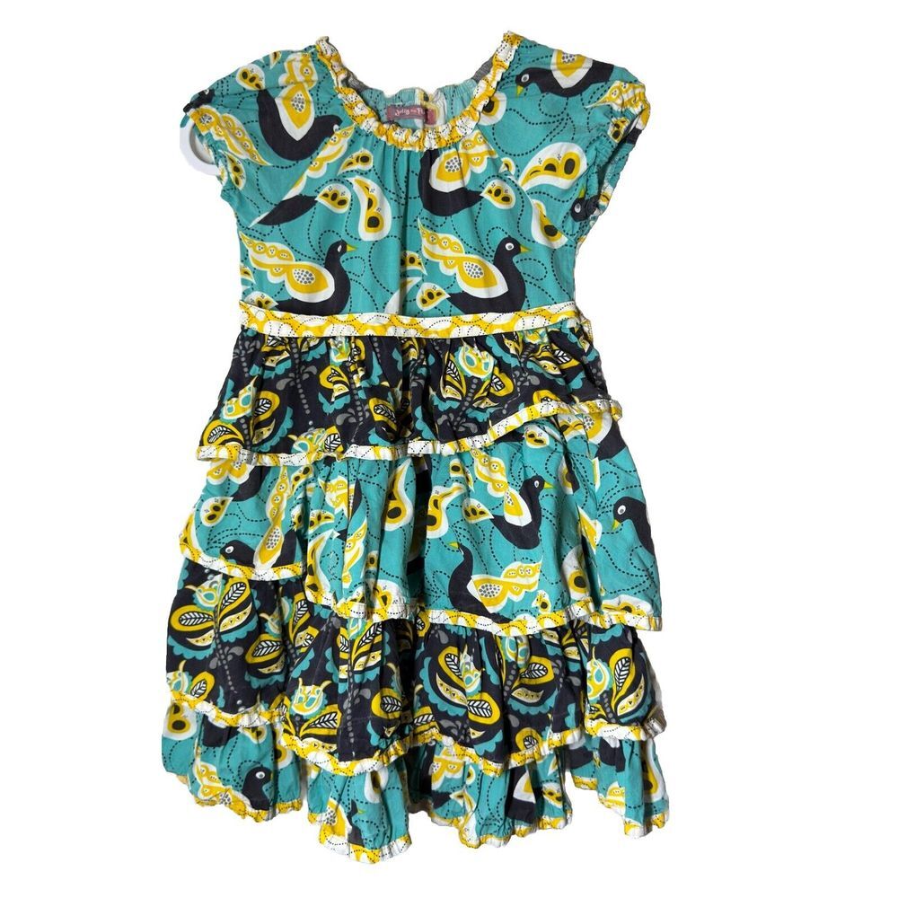 Jelly The Pug‎ Dress 12 Lilac Collection Amber Dress   Sleeveless Floral Birds